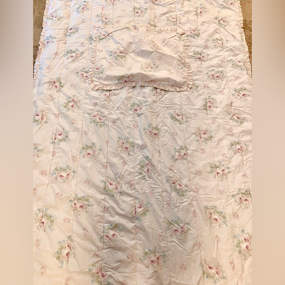 Simply Shabby Chic Kids Misty Rose Standard Pillow Sham + Twin Comforter set - Picture 2 of 16